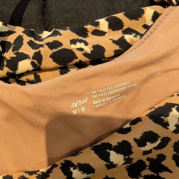 Aerie Leopard Print One-Piece - Picture 6 of 7